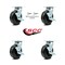 Service Caster 6 Inch Phenolic Caster Set with Roller Bearings 4 Brake 2 Swivel Lock SCC SCC-30CS620-PHR-TLB-BSL-2-TLB-2 - alternate 5